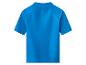 T-shirt enfant bleu à manches courtes, vue de dos.