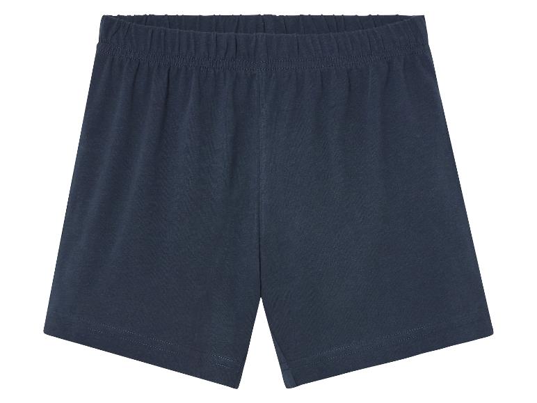 Shorts en jersey bleu marine.