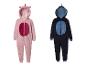 Combinaisons en peluche LUPILU® pour enfants : licorne rose et dragon bleu foncé.