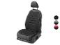 Un siège de voiture noir avec un appuie-tête