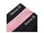 Trois sous-vêtements Reebok : deux noirs et un rose.