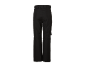 Pantalon de ski noir avec passants de ceinture et poche latérale.