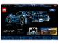 Boîte LEGO Ford GT avec la voiture assemblée et les détails techniques.