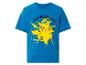 T-shirt bleu enfant avec imprimé Pikachu et texte « CHARGED UP ! »