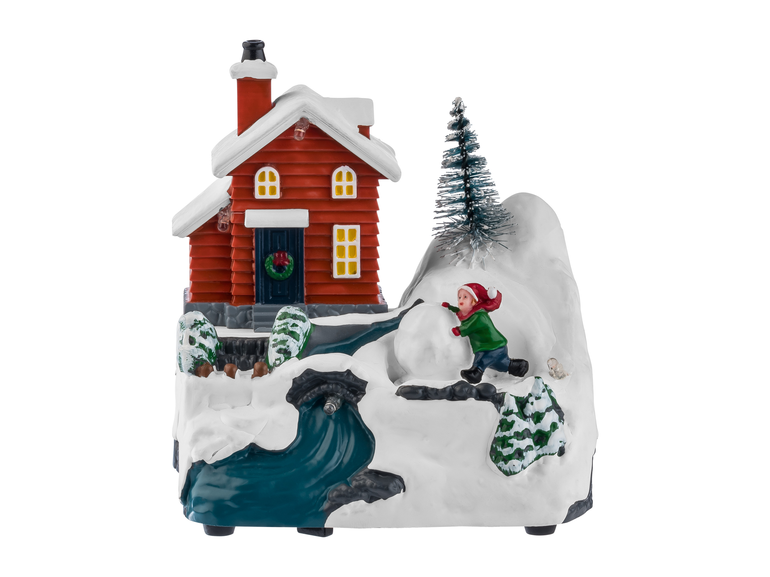 LIVARNO home Village de Noël à LED (enfant avec boule de neige)