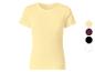T-shirt côtelé jaune clair à manches courtes avec options de couleur