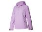 Une veste softshell lilas clair avec capuche