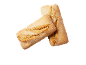 Deux pains ciabatta fraîchement cuits avec une croûte croustillante et dorée.