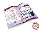 Livre d'instructions avec des designs de bandeaux et de nœuds, disponible en 12 langues.