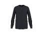 T-shirt homme bleu foncé à manches longues avec patte de boutonnage.
