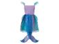 Robe de déguisement de sirène pour enfant avec corsage violet et queue bleue et rose