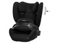 Un siège auto Cybex Pallas B2 avec appui-tête réglable.