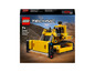 Boîte LEGO Technic avec un bulldozer jaune