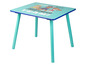 Une table bleue à thème Paw Patrol pour enfants.