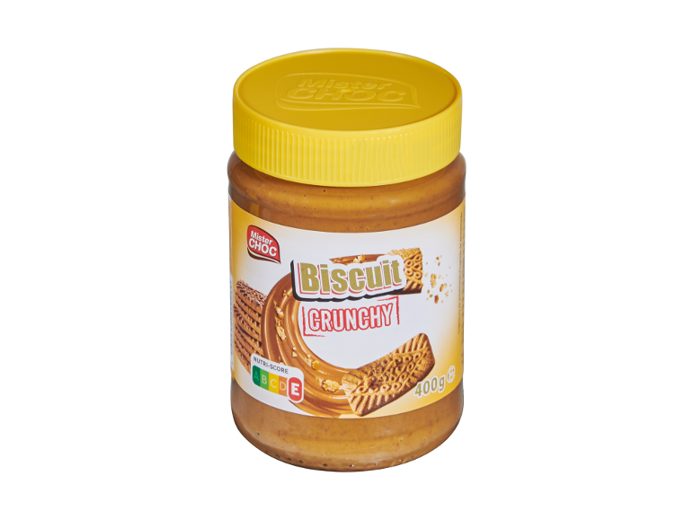 Pot de crème de biscuit croquant avec Nutri-Score C, 400g