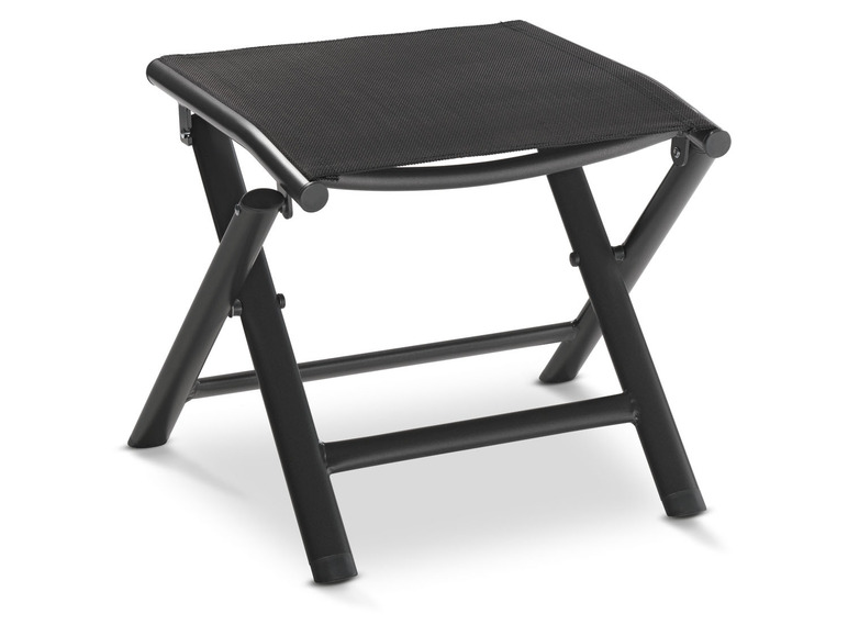 Aller en mode plein écran : LIVARNO home Tabouret en aluminium Houston, pliable, noir/anthracite - Image 4