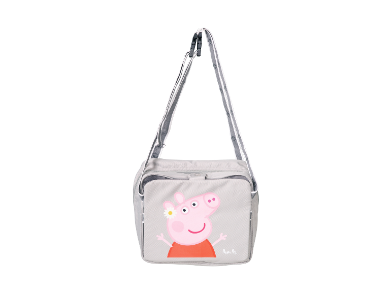 Sac à bandoulière gris Peppa Pig pour enfants.