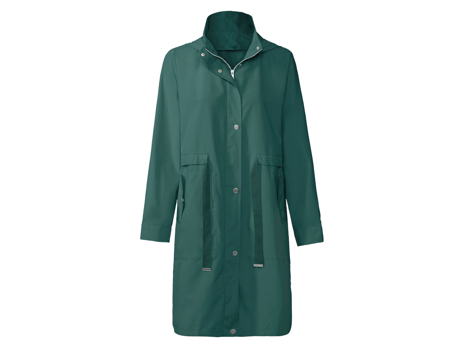 esmara® Parka pour femme, coupe décontractée, avec col montant (vert)
