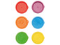 Six couvercles colorés pour bocaux