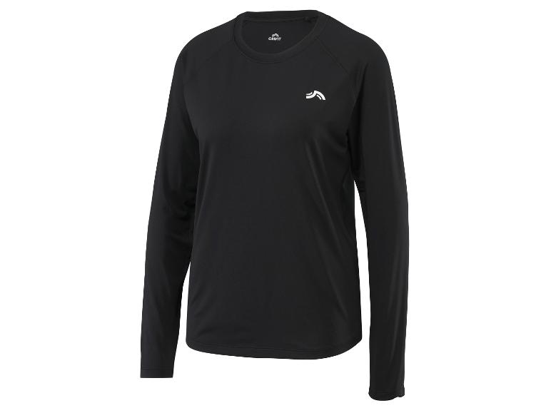 T-shirt de sport noir à manches longues Crivit pour homme