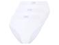 Trois culottes blanches en dentelle de la marque Love Cotton.