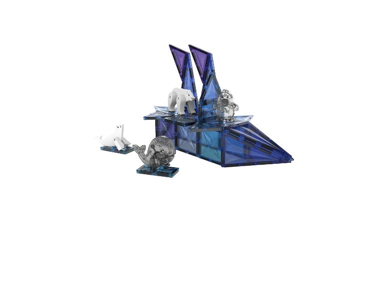 Jeu de construction magnétique LUPILU® sur le thème de l'Arctique.