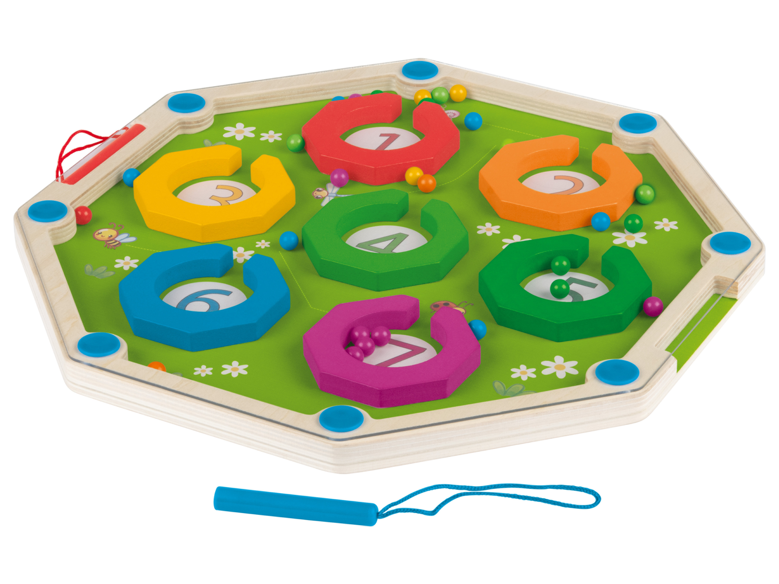 Playtive Jeu de calcul Montessori (Labyrinthe magnétique)