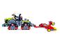 Tracteur Lego Claas Trac à chenilles avec remorque.