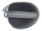 Un gant de four en silicone gris avec une poignée