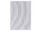 Torchons de cuisine blanc à rayures verticales grises