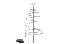 Sapin de Noël lumineux en spirale avec étoile, alimenté par piles.