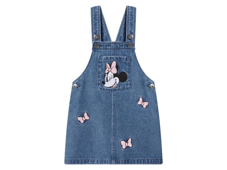 Robe salopette en jean Minnie Mouse pour enfants avec nœuds