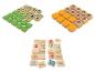 Jouets en bois avec jeux d'association et tuiles numérotées