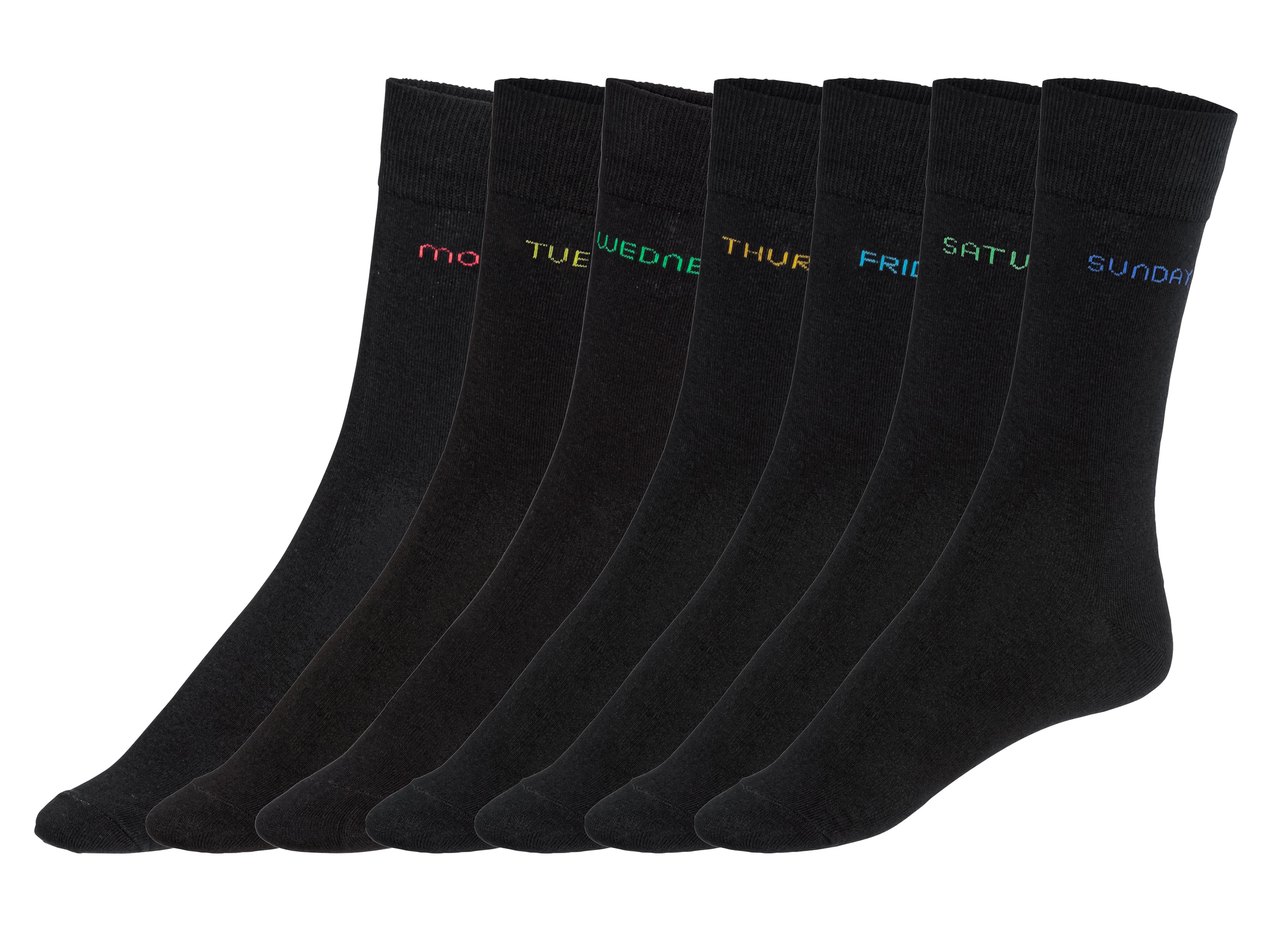 LIVERGY® Lot de 7 paires de chaussettes homme (noir, 39-42)