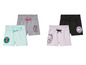 Quatre shorts avec des motifs Hello Kitty et Pat' Patrouille.