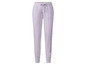 Pantalon de survêtement lilas avec des coordonnées.