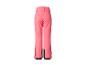 Pantalon de ski rose avec des détails noirs.