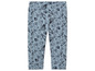 Leggings bleus avec imprimé coquillages.