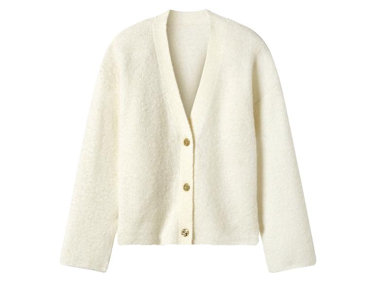 Cardigan crème moelleux avec boutons dorés
