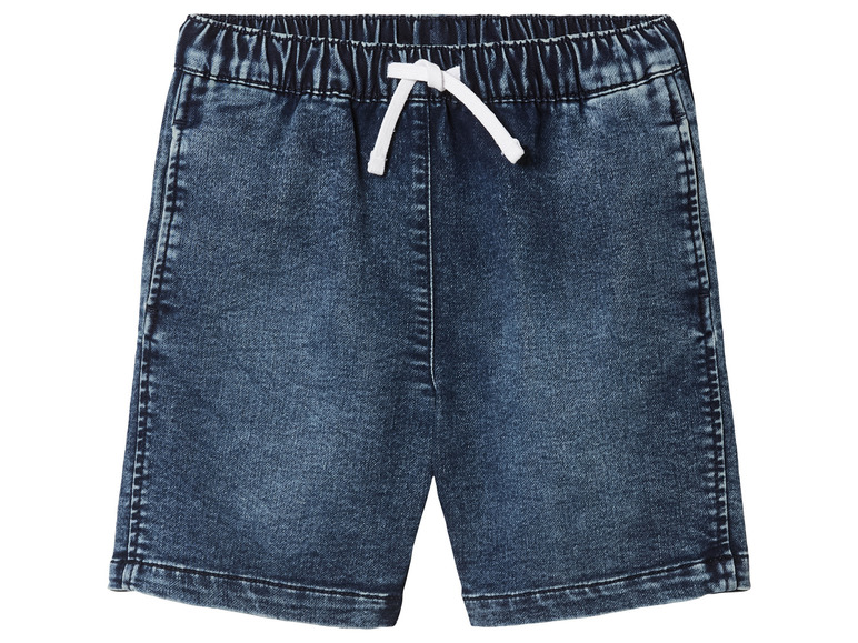 Aller en mode plein écran : Bermuda molletonné en denim enfant - Image 2