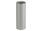 Un tube en aluminium argenté.