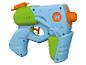 Pistolet à eau bleu et vert avec des accents orange et le texte 'A.SPLASH'.