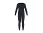 Ensemble de sous-vêtements thermiques noirs pour homme, composé d'un haut à manches longues et d'un pantalon.