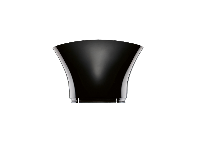Sèche-mains noir élégant au design moderne.