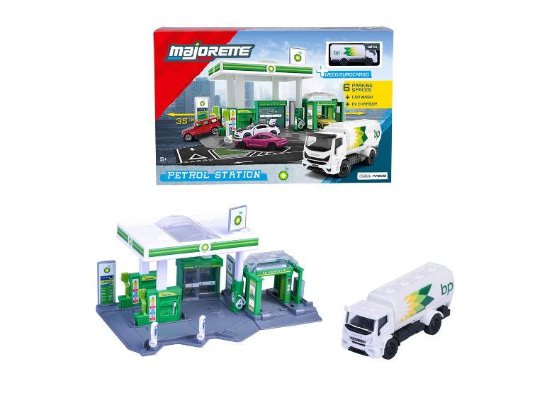 Coffret de jeu Majorette BP Station-service avec un camion Iveco Eurocargo.