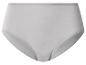 Culotte femme en coton gris clair taille haute.