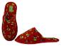 Pantoufles rouges à motif Grinch