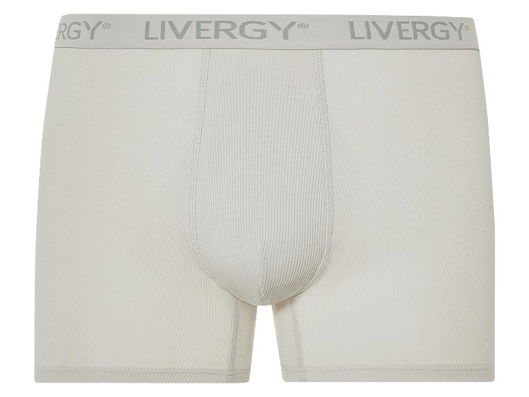 Boxers Liverygy beiges, côte côtelée.