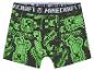 Boxers Minecraft pour enfants, motif vert et noir.