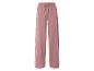 Pantalon large rose poudré à cordon.
